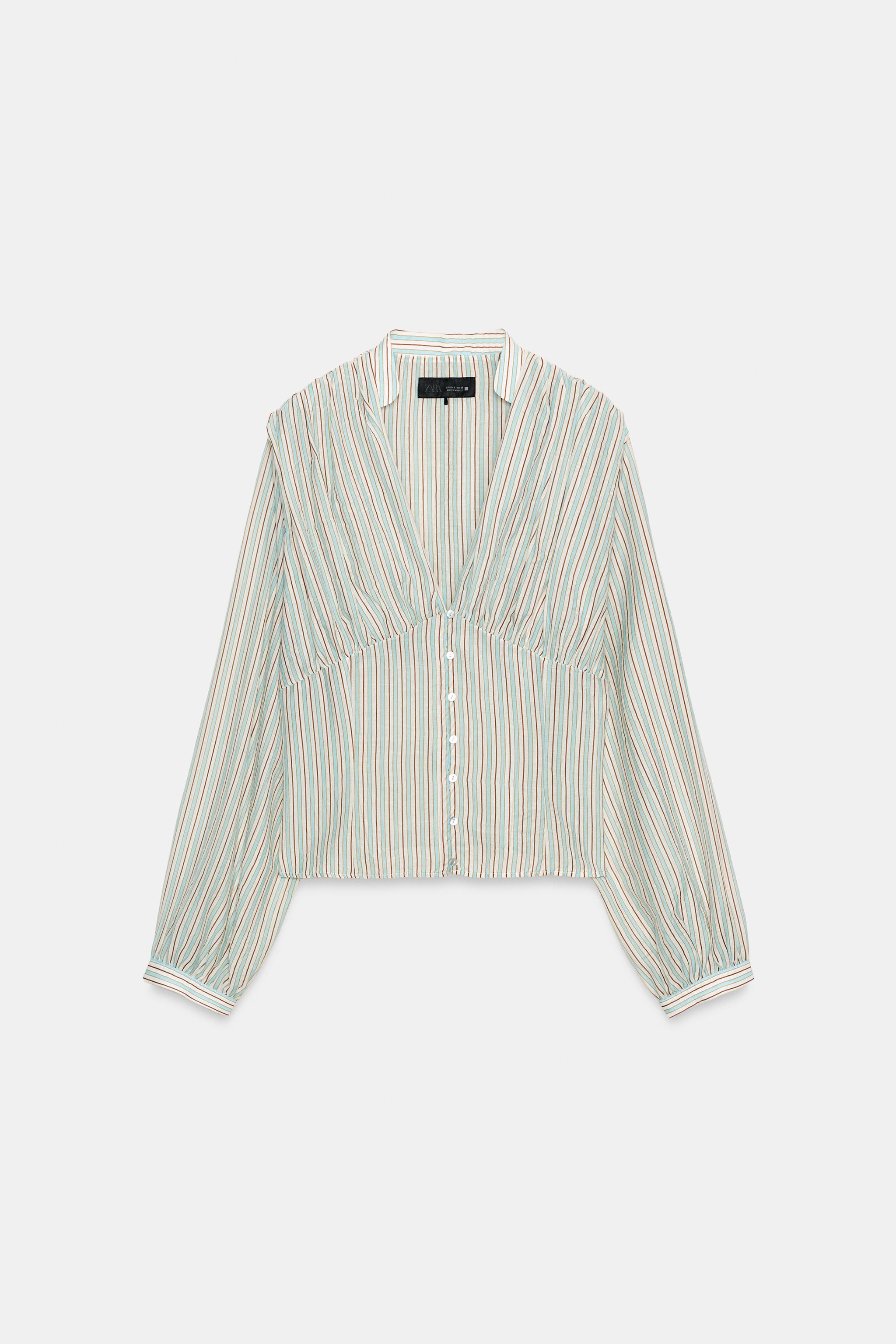 CHEMISE À RAYURES TAILLE AJUSTÉE